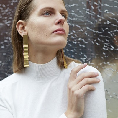 railway earrings